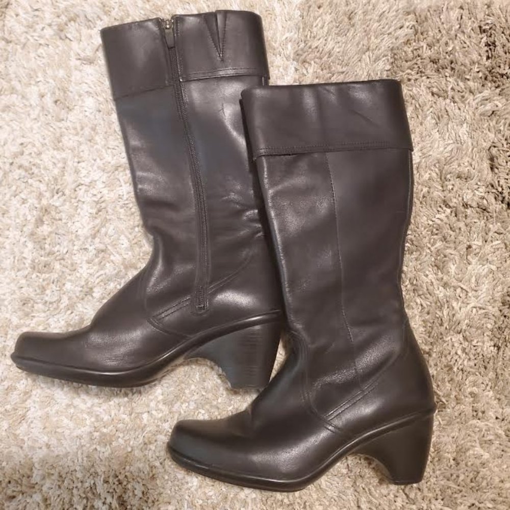 DANSKO Risa Women's Black Leather Tall Boots Sz 38/8